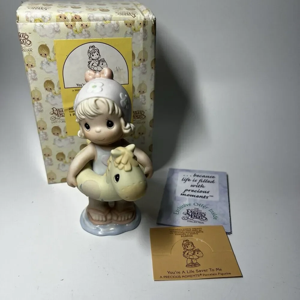 Precious Moments 204854 You're A Life Saver To Me Vintage 1996 Figurine Box